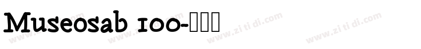 Museosab 100字体转换